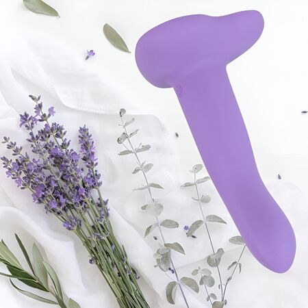 Фиолетовый нереалистичный дилдо Emotional - 13 см.